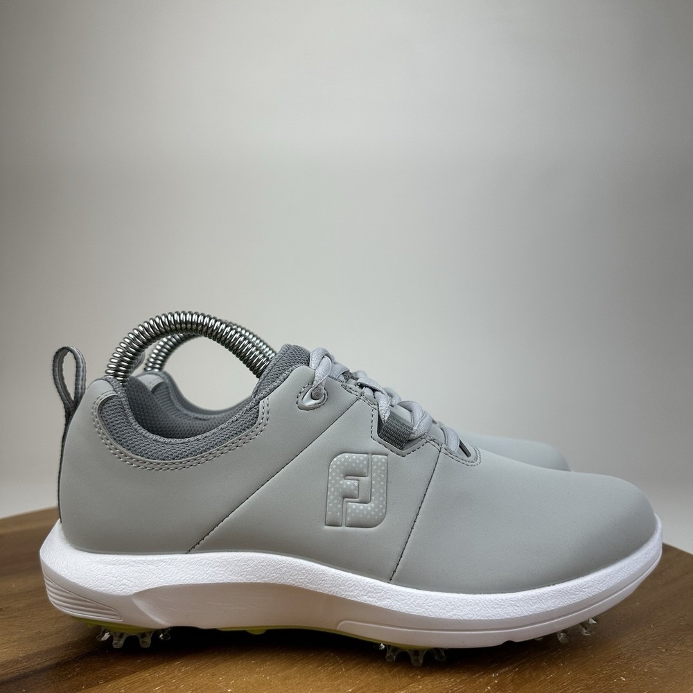 New Womens FootJoy eComfort Gray Spiked Golf Sneakers Shoes Size 6 M
